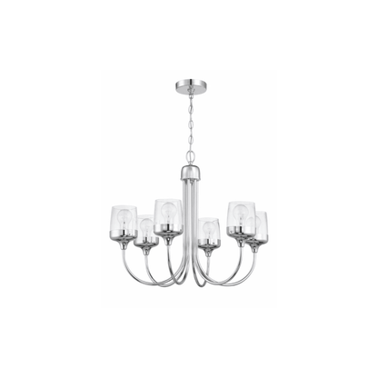 Wrenn 6 Light 25.98 inch Chandelier Ceiling Light - Orvon Lighting