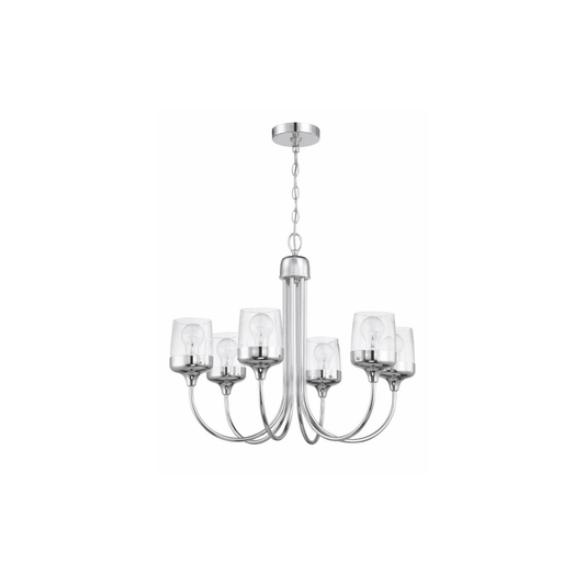 Wrenn 6 Light 25.98 inch Chandelier Ceiling Light - Orvon Lighting