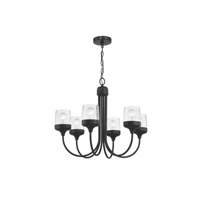Wrenn 6 Light 25.98 inch Chandelier Ceiling Light - Orvon Lighting
