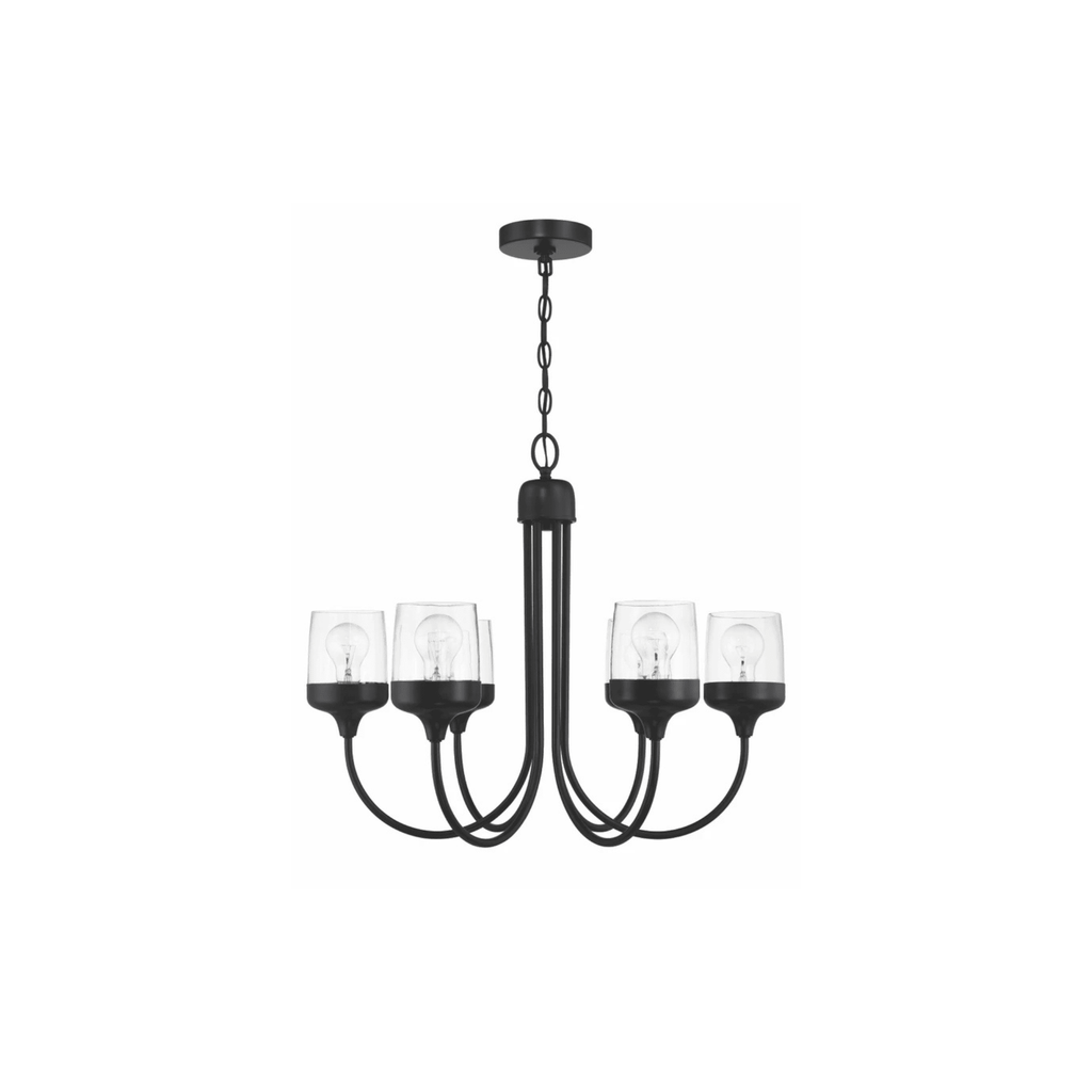Wrenn 6 Light 25.98 inch Chandelier Ceiling Light - Orvon Lighting