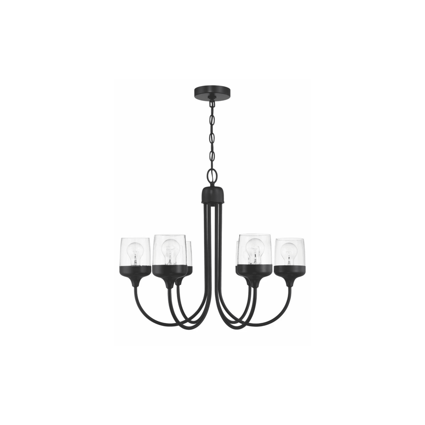 Wrenn 6 Light 25.98 inch Chandelier Ceiling Light - Orvon Lighting