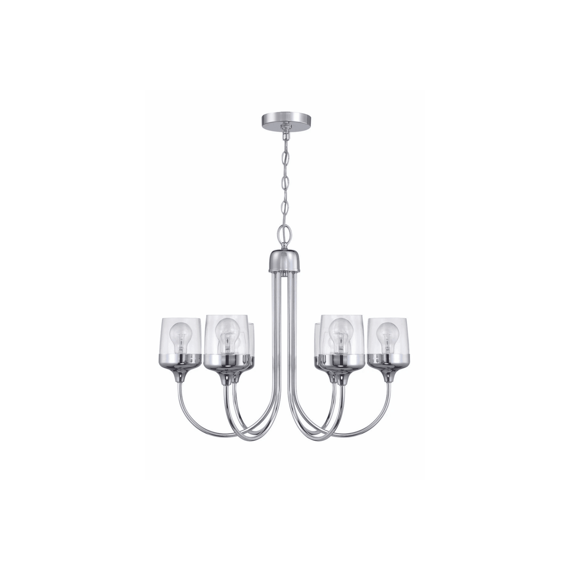 Wrenn 6 Light 25.98 inch Chandelier Ceiling Light - Orvon Lighting