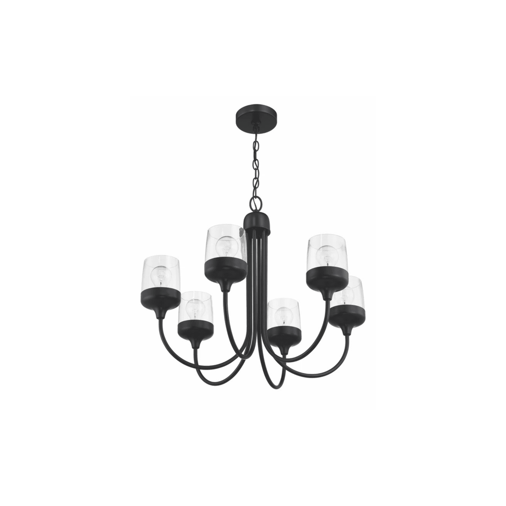 Wrenn 6 Light 25.98 inch Chandelier Ceiling Light - Orvon Lighting