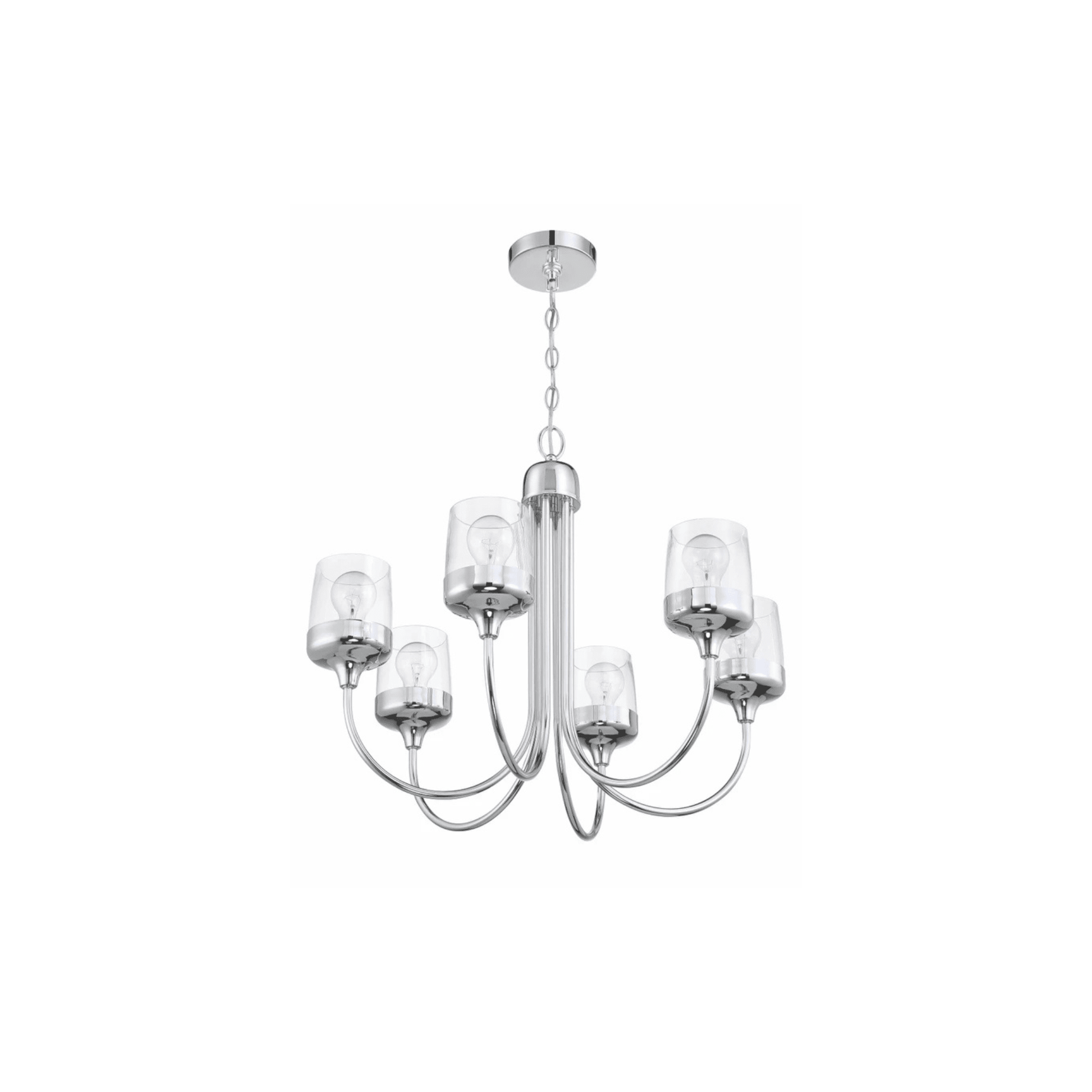 Wrenn 6 Light 25.98 inch Chandelier Ceiling Light - Orvon Lighting