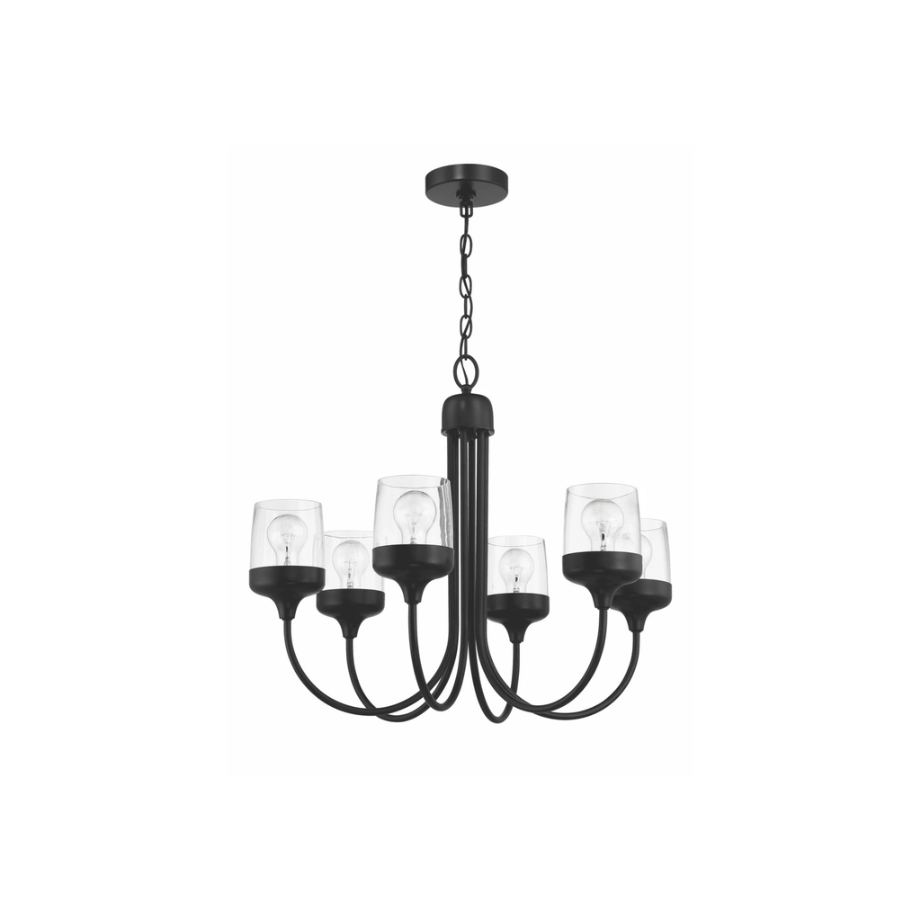 Wrenn 6 Light 25.98 inch Chandelier Ceiling Light - Orvon Lighting