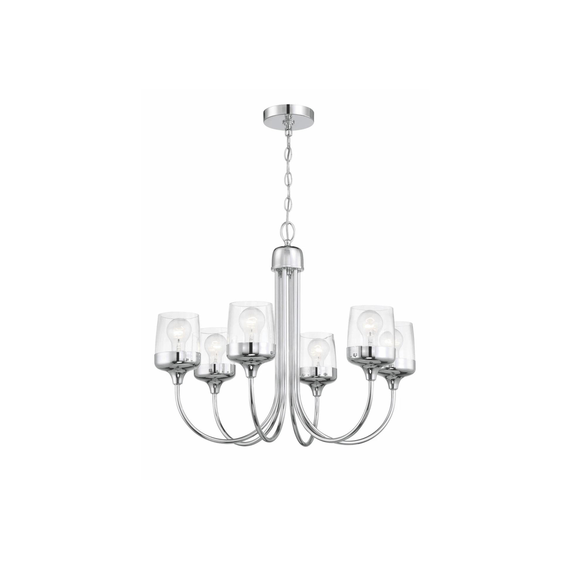 Wrenn 6 Light 25.98 inch Chandelier Ceiling Light - Orvon Lighting